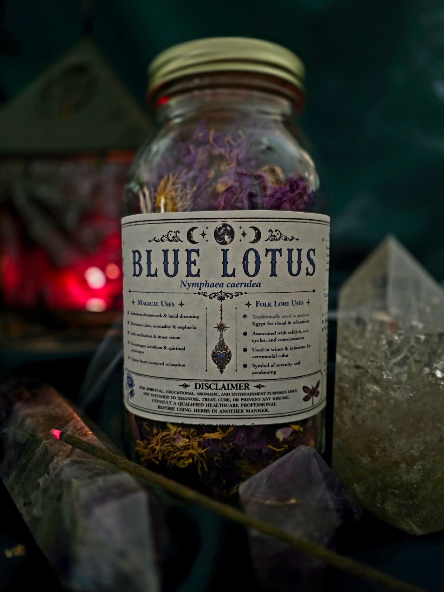 Egyptian Blue Lotus (Nymphaea caerulea) Organic