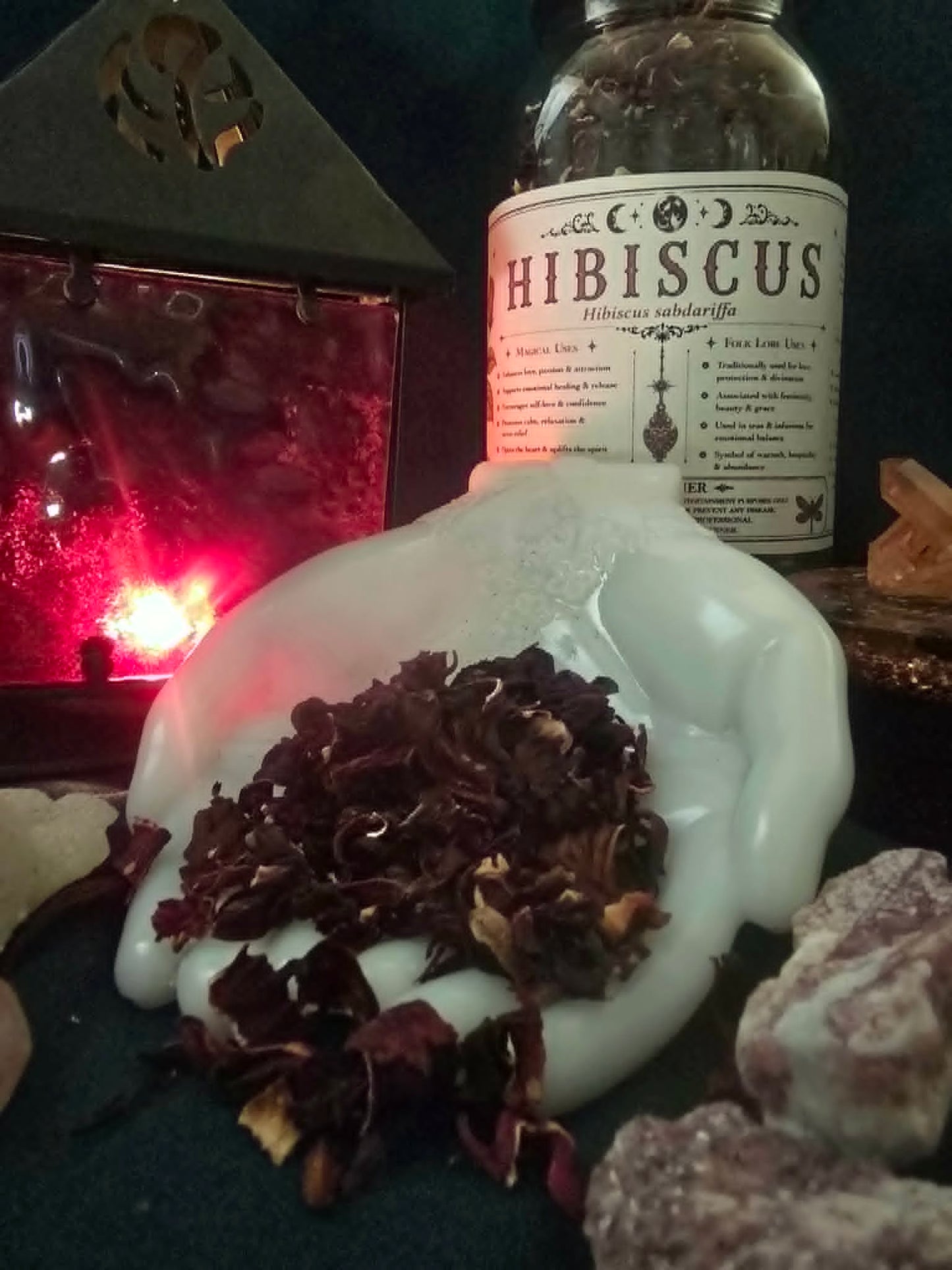 Hibiscus Flower Whole (Hibiscus sabdariffa) Organic