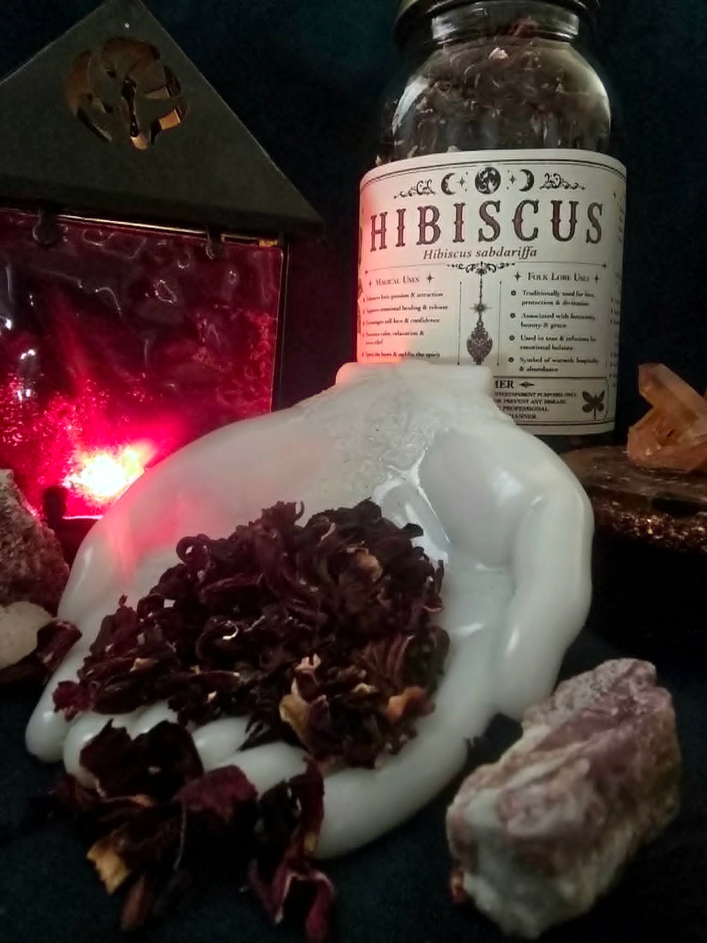 Hibiscus Flower Whole (Hibiscus sabdariffa) Organic